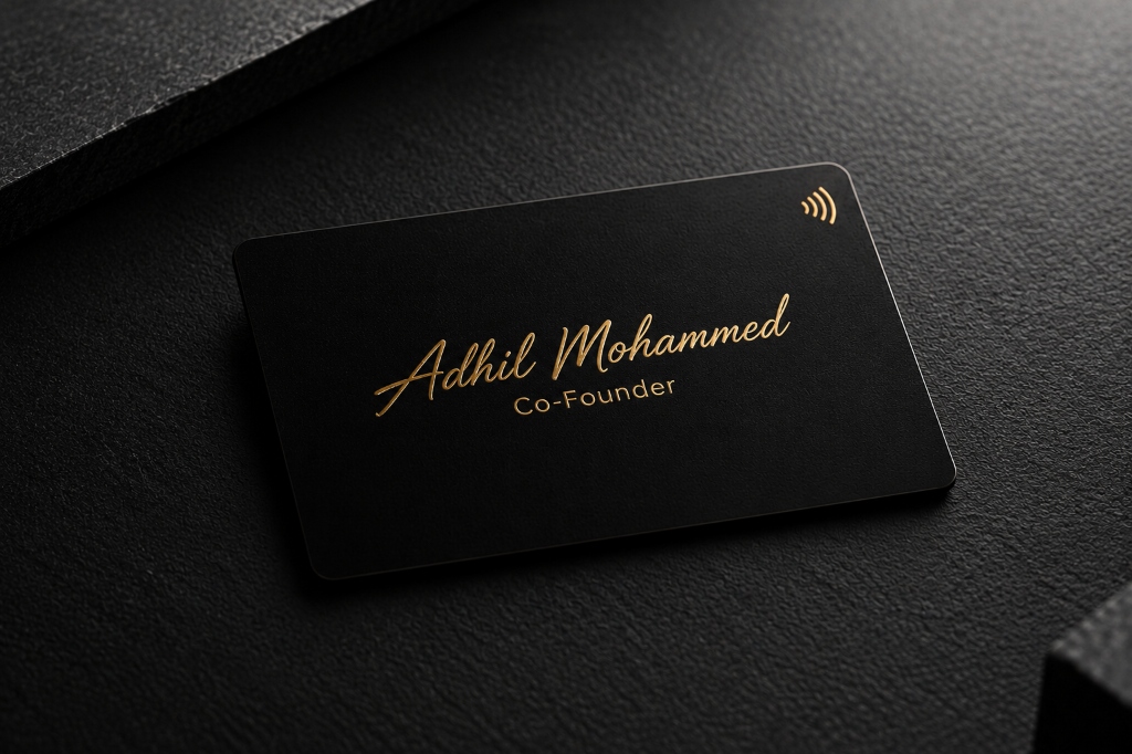 Zappit Velvet Matte Black PVC smart card